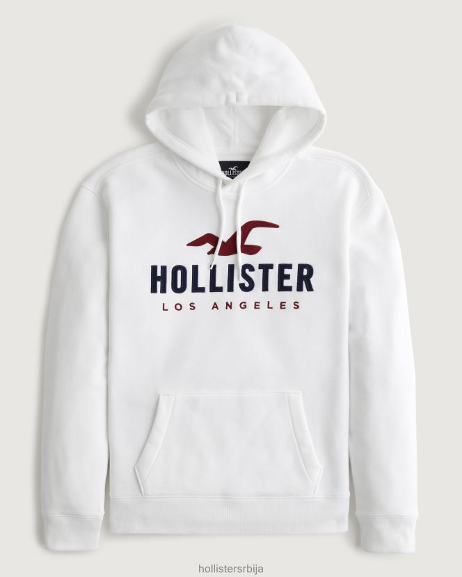 JVRN671053 дуксерица са логом мушкарци бео Hollister врховима